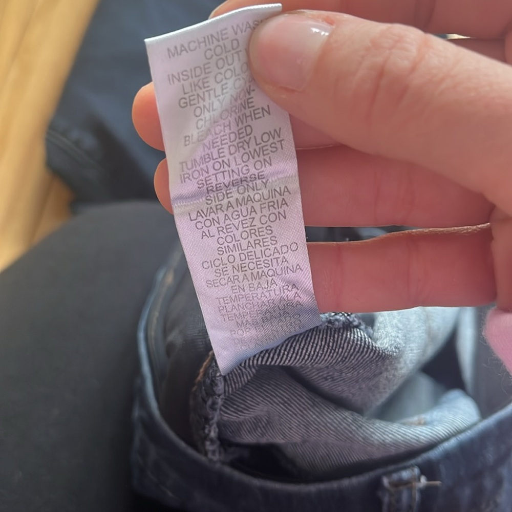 Democracy skinny jeans jeggings size 12 petite like new dark blue - Picture 4 of 6